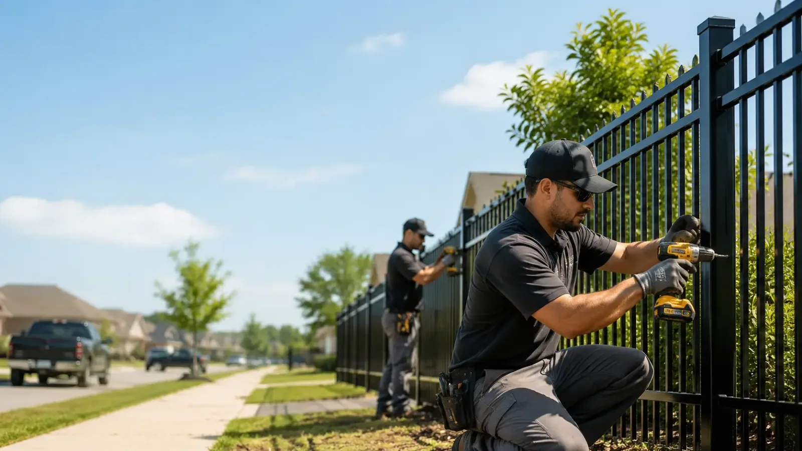 Metal Fence Installation in Dover, MA